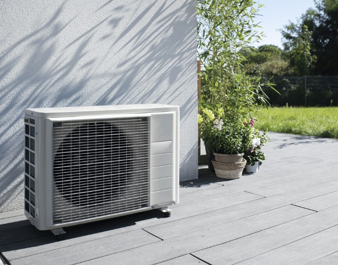 Pompe à chaleur air-eau installée